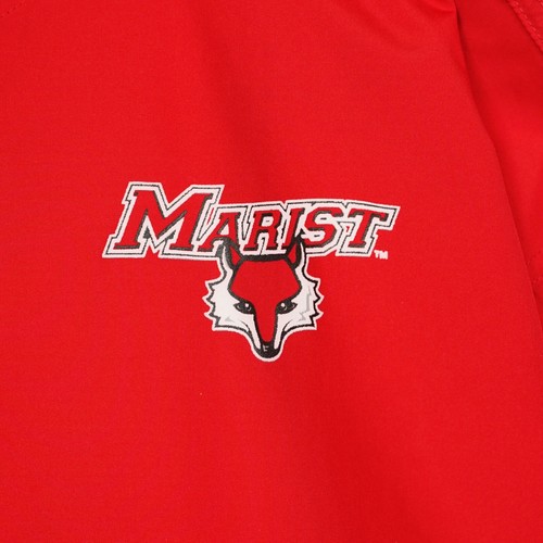 Champion Red Packable Windbreaker Jacket Marist University L Half-Zip - Picture 2 of 11