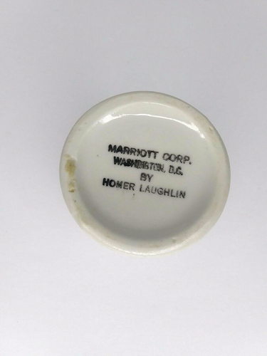 Vintage Homer Laughlin Marriott Corp Restaurant Creamer 3" - Picture 5 of 5