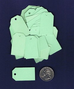 100-Small-Blank-Gift-Tags-Green-Mint-Handmade-Price-Hang-Pastel-Easter