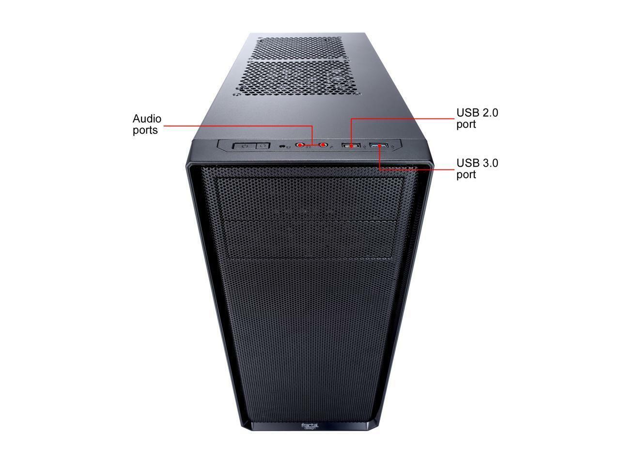 Fractal Design Focus G Fd Ca Focus Bk W Atx Mid Tower Without Power Supply Black For Sale Online Ebay