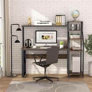 Tribesigns Computer Desk 60 Inch Table With Printer Stand