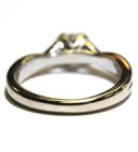 GIA 14k white rose gold .61ct I1 D round diamond solitaire engagement ring 4.3g — photo 7