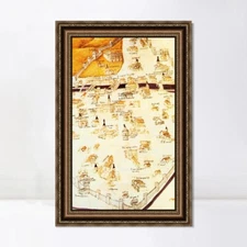 Framed Canvas Art Giclee Print Series#047 by Leonardo da Vinci Wall Art Decor