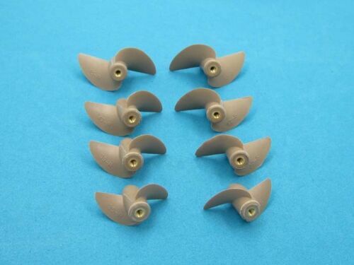 A pair Two Blades Paddle With Screw Thread M3 Nylon Boat Propeller Rc Boat #1672 - Picture 9 of 11