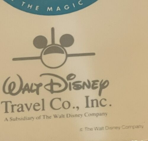 NEW! Vtg Walt Disney Travel Company Luggage Tag Mickey Mouse Travel Suits - Picture 4 of 6