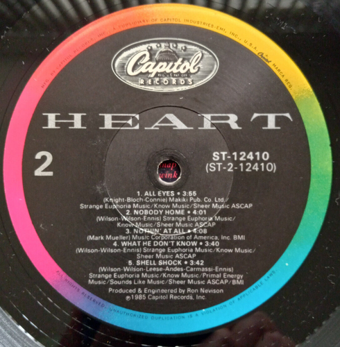 Heart What About Love these dreams LP with hype sticker & inner sleeve - Picture 6 of 6