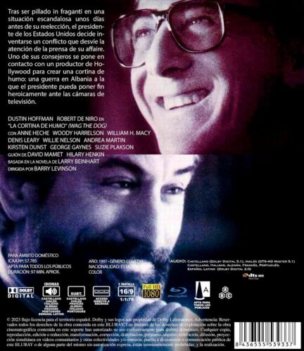 Wag the Dog (1997) Blu-Ray BRAND NEW (Spanish Package/English Audio) - Picture 2 of 2