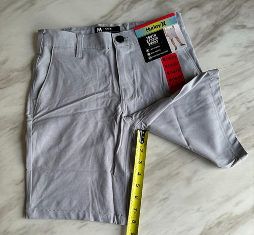 Hurley Youth Boys Hybrid Shorts STRETCH M (10/12) Zip Gray/ Blue NEW Classic - Picture 31 of 36