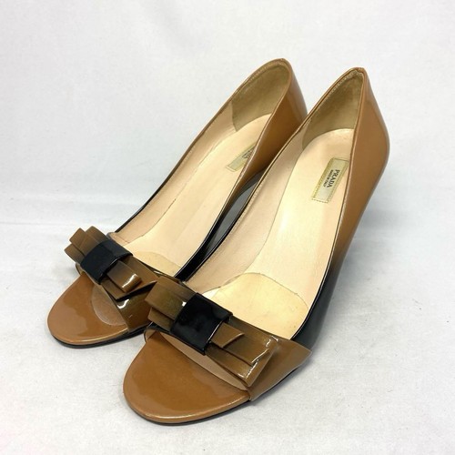 Prada size 36 brown ribbon pumps - Picture 3 of 14