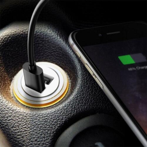 Car Charger Mini Dual USB 12V Lighter Socket Adapter Plug Black Fast - Picture 6 of 12
