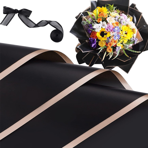 Jutieuo 20 Sheets Flower Wrapping Paper Florist Bouquet Supplies Waterproof Flor - Picture 9 of 12
