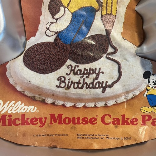 Vintage Wilton Bleistift Mickey Mouse Ganzkörper Geburtstag Kuchenform Form 1984 nicht mehr produziert - Bild 4 von 6