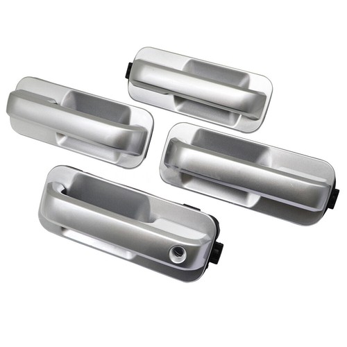 For Ford F250 F350 17-20 Ingot Silver Door Handles Front And Rear Set of Four US - Picture 2 of 11