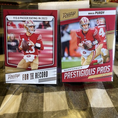 #ad 2024 Prestige Brock Purdy Prestigious Pros amp; For The Record San Francisco 49ers $7.19