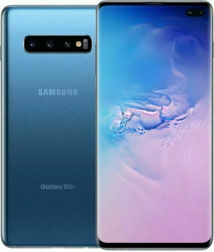 New Samsung Galaxy S10+ Plus SM-G975U 128GB AT&T GSM Unlocked Phone - Prism Blue