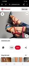 ZARA Woman Suede Leather Multicolor Strappy Stiletto Sandals 8/8.5 EU 39, NEW
