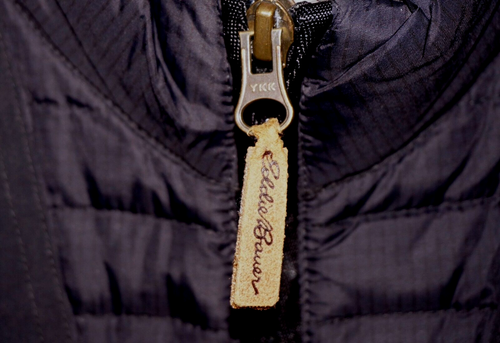 Men's EDDIE BAUER Black Nylon & Goose Down Lightweight Quilted Jacket SMALL - Picture 7 of 12