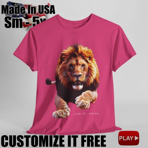 Jesus Lion of Juda Christian Faith Church T-SHIRT GOD Lion King David V 2.0 - Picture 59 of 69
