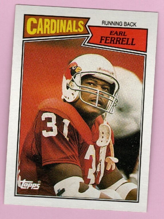 1987 Topps Football #331 Earl Ferrell St. Louis Cardinals Running Back