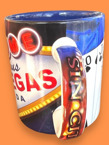 Welcome To Fabulous Las Vegas Sin City Nevada Coffee Cup Souvenir Mug Cards Sign - Picture 3 of 8