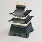 Japanese Castle Decoration Box 3 Levels lunch box, tableware Obento Japan NEW