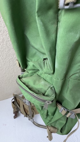 Vintage Jansport External Frame Hiking Backpack Hip Wings Support Green - Picture 20 of 21