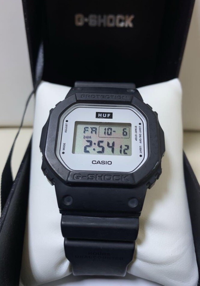 CASIO G-SHOCK×HUF Collaboration Model DW-5600HUF-1 From CASIO G-SHOCK×HUF Collaboration Model DW-5600HUF-1 From