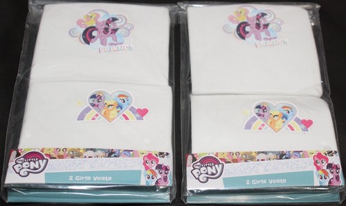 4 x Girls 100% COTTON Character VESTS - Choice of Designs - 18 Months-8 Years - Picture 41 of 81