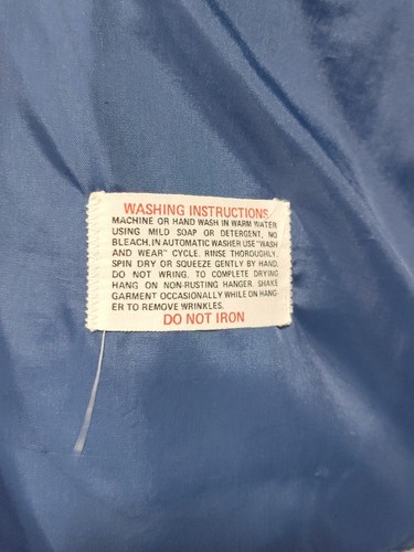 Vintage M Medium Sears Puffer Nylon Vest Mr. Zogs Sex Wax Patch Navy Blue - Picture 8 of 13