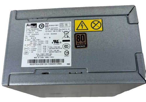 ALIMENTATORE ACBEL PCB005 Psu PER PC DESKTOP 54Y8900 270W