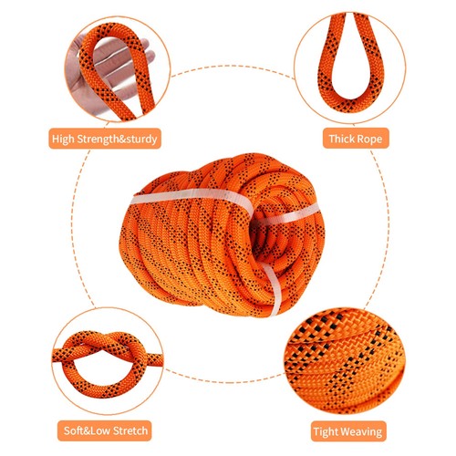 LABLT 1/2" x 100' Double Braid Polyester Arborist Rope Tree Rigging Line 6180Lbs - Picture 3 of 10