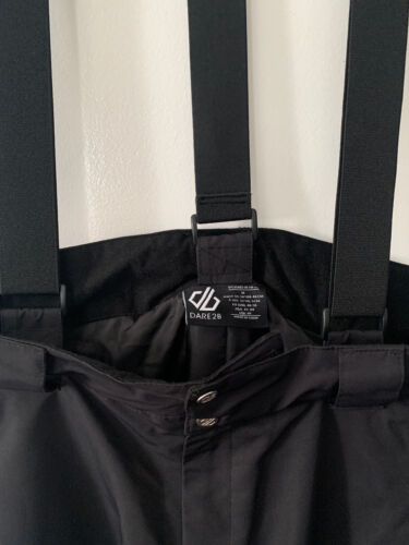 Pantalones de esquí Dare 2b para hombre Pantalones con lema DMW463 medianos negros con tirantes Bolsillo con cremallera - Imagen 3 de 8