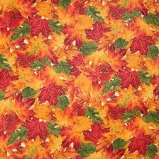 Autumn Leaves Fall Foliage Cotton Fabric Timeless Treasures C4979 By The Yard