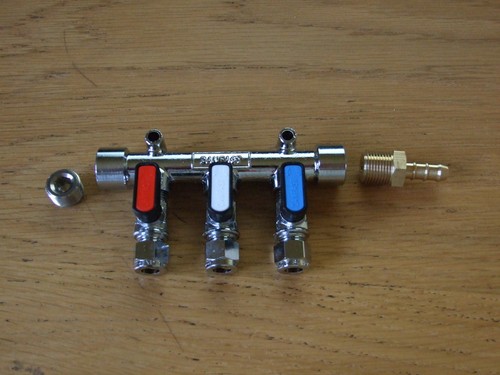 Two Gas manifold test port plugs 3//8 BSP Blank plug stop end motor home boat.