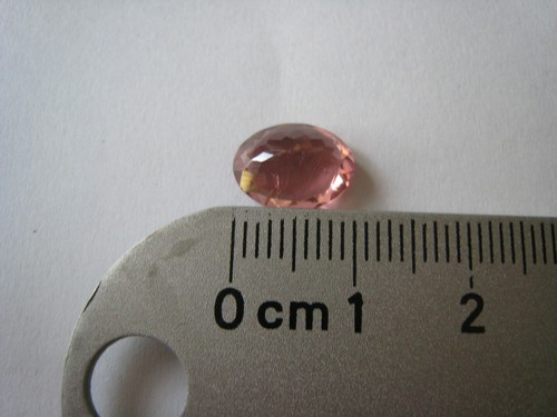 PINK TOURMALINE GEM 2 CARATS PAKISTAN GEMSTONE PAKISTANI NATURAL VS OVAL CUT NEW - Picture 3 of 4