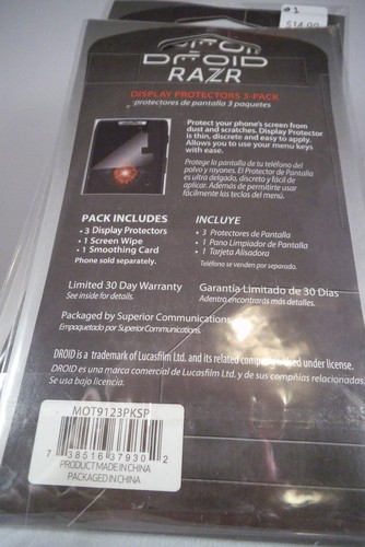 NEW VERIZON DROID RAZR SCREEN (4) PROTECTORS AND PINK SILVER SPARKLE PHONE CASE - Picture 7 of 9