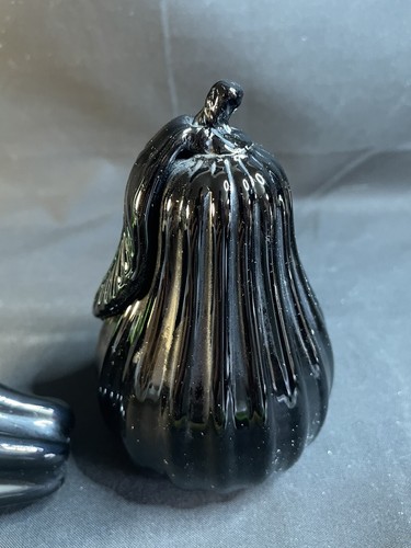 ¿2 piezas de fruta negra de vidrio artístico peras? Estatuillas de pisapapeles - Imagen 9 de 18
