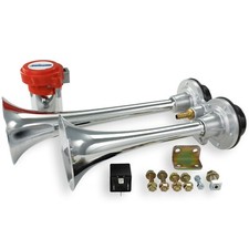 Hornblasters Psychoblasters V2 Loud Electric Air Horn Kit For Truck - Compact