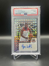 2021-22 PANINI MOSAIC ZION WILLIAMSON AUTOGRAPHS PSA 9 #AM-ZWL