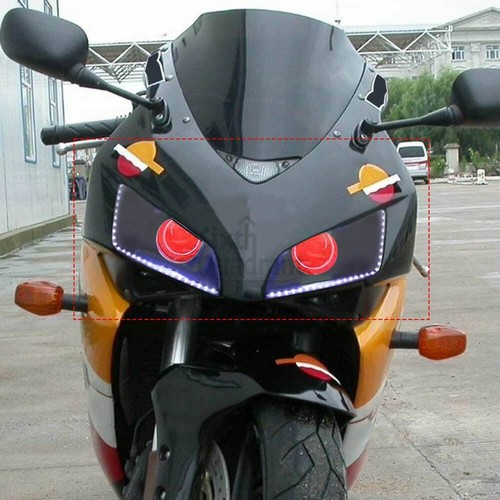 Rote Teufelsaugen Scheinwerfer Frontleuchte LED DRL Für Honda CBR1000RR 2004-07 - Picture 6 of 24
