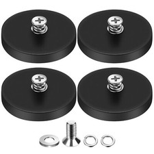 DIYMAG 4Pcs Rubber Coated Anti-Scratch Mounting Magnets, Adhesive Power 30LBS Ne