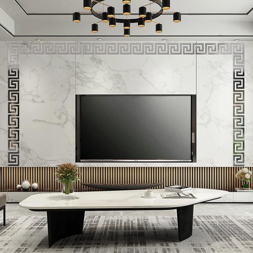 50Pcs Silver Wall Stickers Bathroom Decor for Mirror Frame Peel and Stick DIY... - Picture 4 of 8
