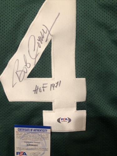 MAGLIA BOSTON CELTICS- BOB COUSY AUTOGRAFA FIRMATA PSA COA RARA ISCRIZIONE HOF - Foto 4 di 8
