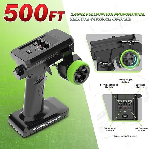 Riario 1:18 All Terrain RC Car, 36 km/h High Speed Ferngesteuertes Auto mit 2,4 G - Bild 3 von 5