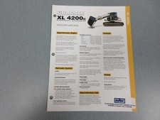 Gradall XL 4200-2 Excavator 4 Page Brochure