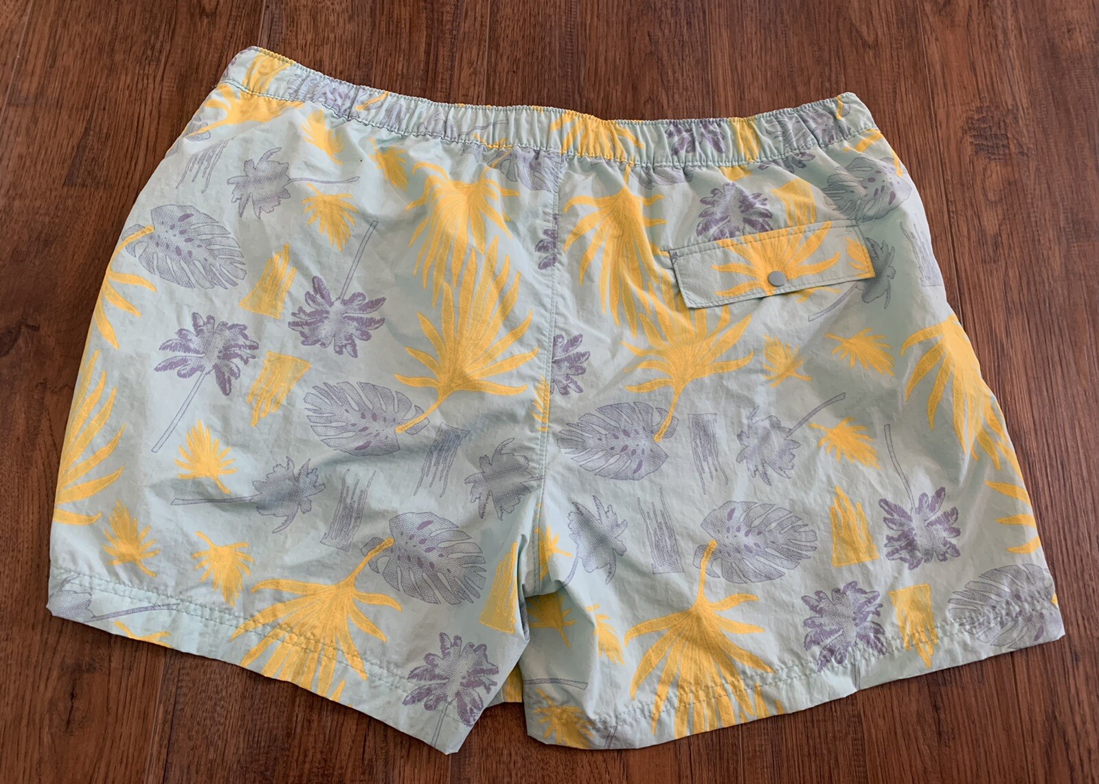 The Rail Swim Trunks Drawstring Mesh Lined Tropic… - image 2