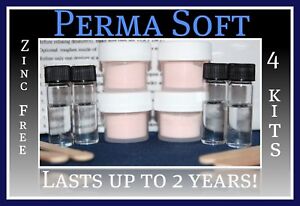 Perma Soft Reline~Denture Adhesive Alternative!~4 kits~False Teeth Reliner~Liner