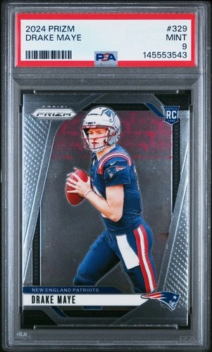 2024 PANINI PRIZM #329 DRAKE MAYE ROOKIE RC PSA 9
