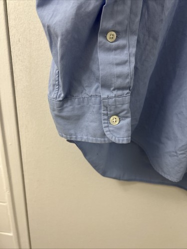 Vintage Ralph Lauren Blake Hemd Herren Medium Blau Button Down Langarm Pony - Bild 7 von 12