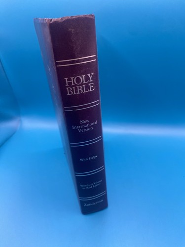1984 Zondervan Red Letter Holy Bible New International Version NIV With Helps - Picture 3 of 9